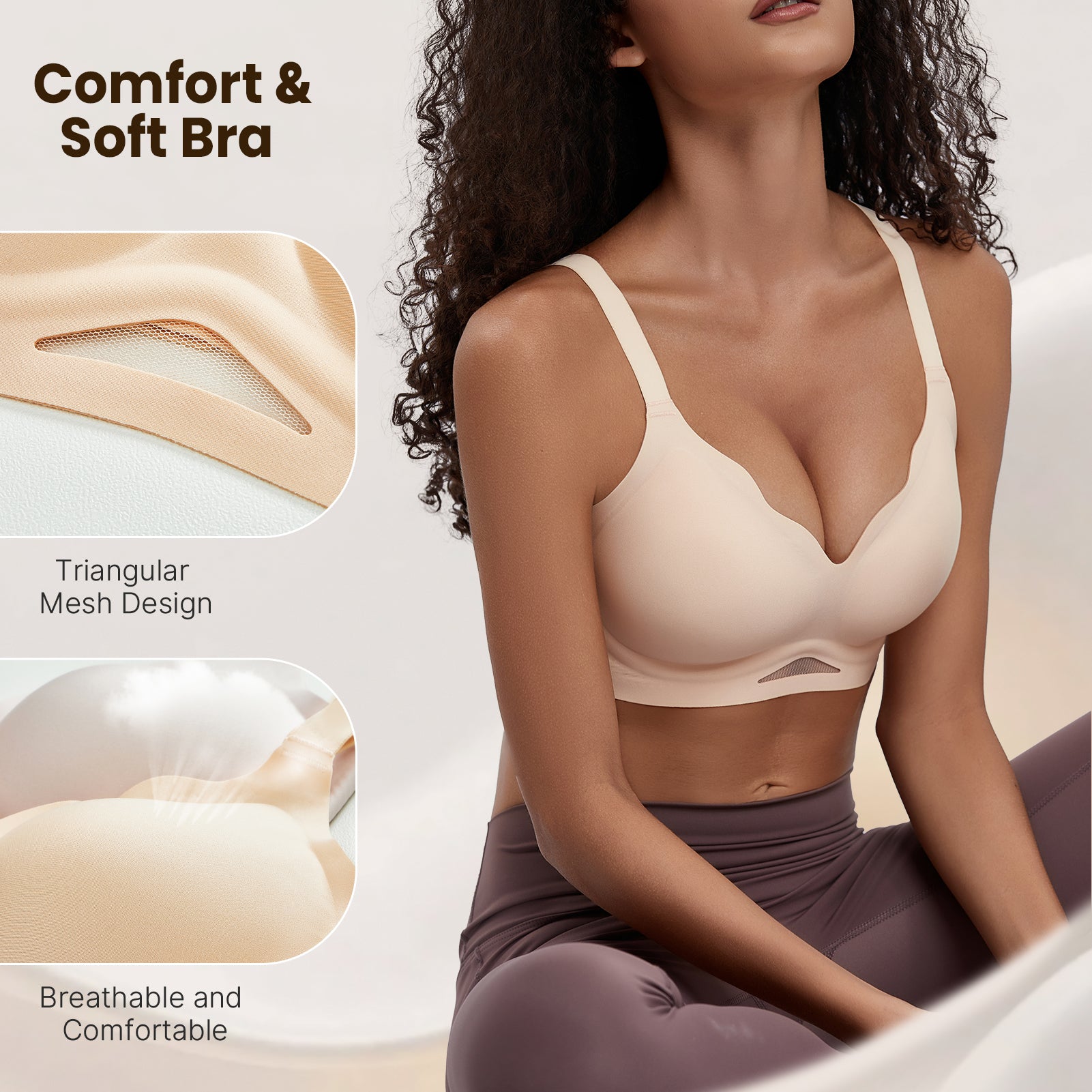 Seamless Wavy Series (Triangle Lace Mesh)